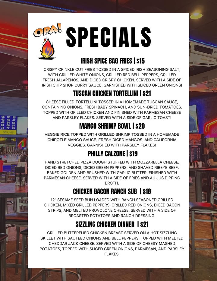 What’s on special this week?🔥