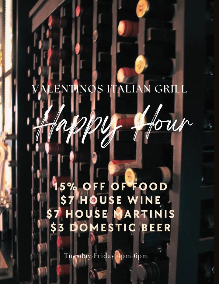 Join us for happy hour tonight from 4pm-6pm!