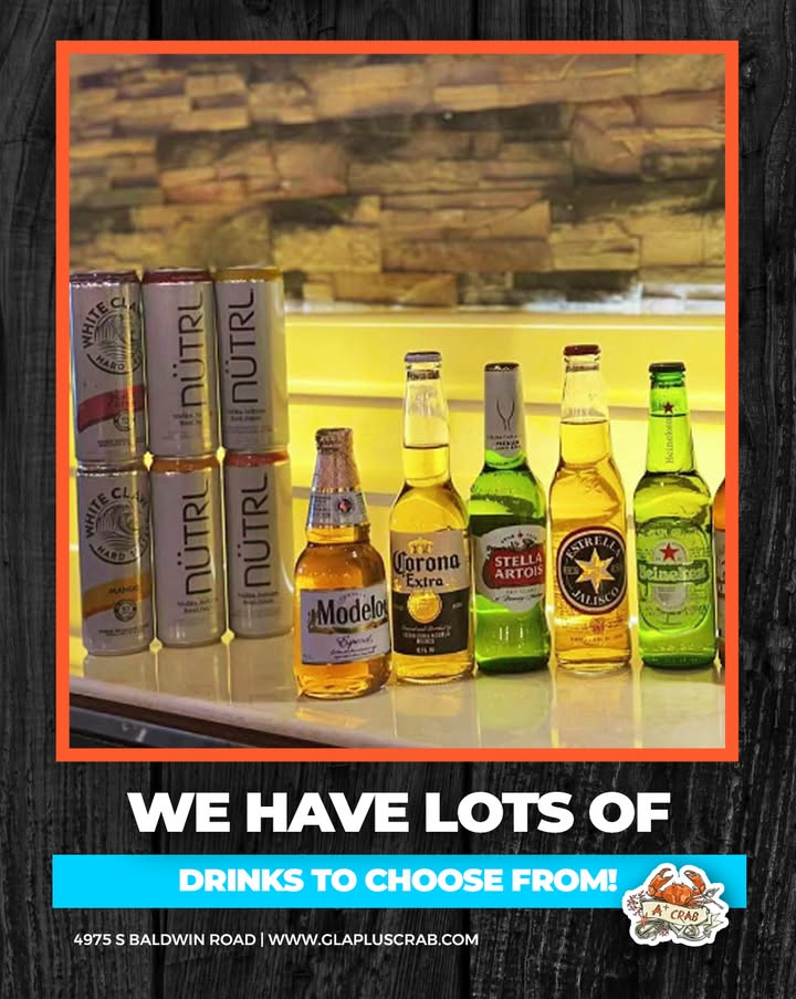 Seafood boils taste even better with an ice-cold beer in hand!