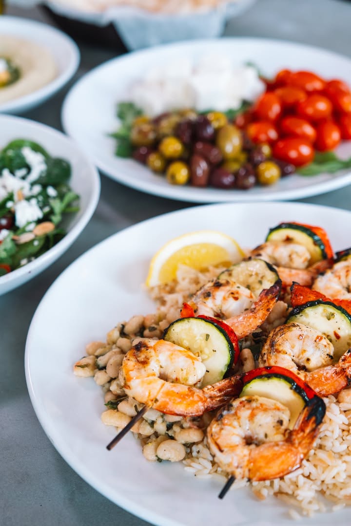 Introducing our new Shrimp Kebob entrée!
