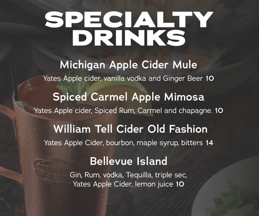 🍂 Michigan fall flavors, but make it cocktails