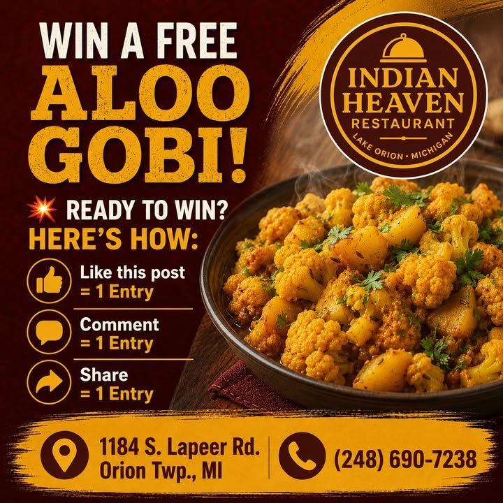 🔥 FREE ALOO GOBI GIVEAWAY!