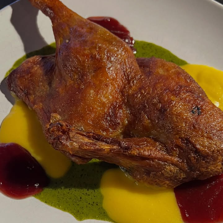 Fall is in the air, well not the tempature 🍁Our Roasted Duck is on special this weekend