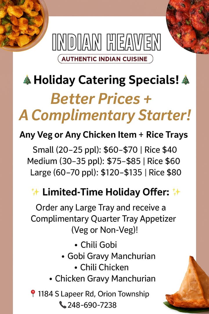 🎄 Holiday Catering Specials!
