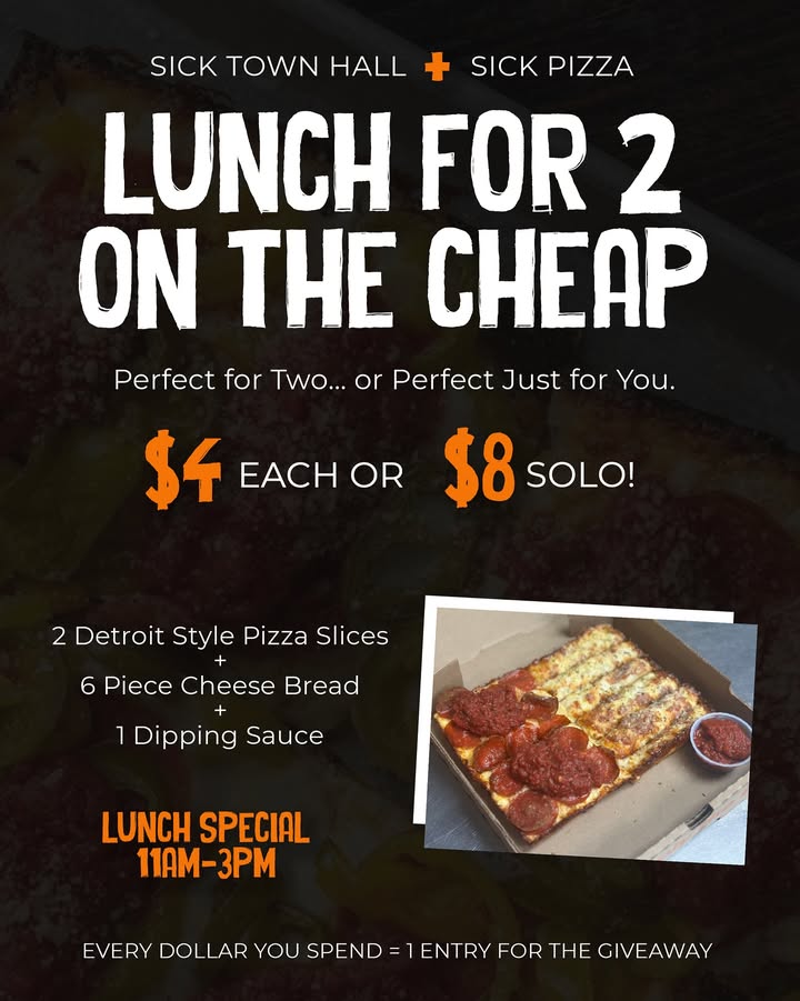 🚨 LUNCH SPECIAL 🚨
