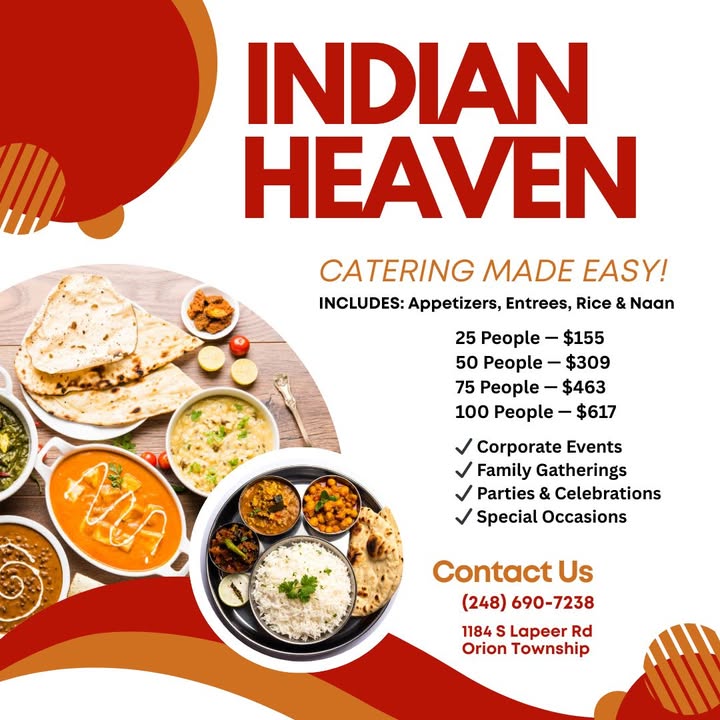 ✨ Catering Made Easy at Indian Heaven!