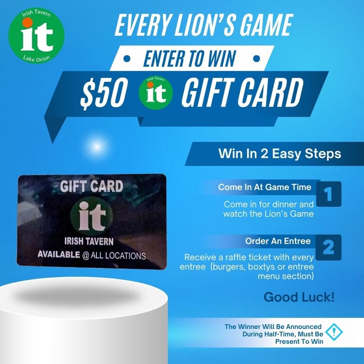 Join us TODAY for Detroit Lions GAME WATCH WITH SOUND ON!