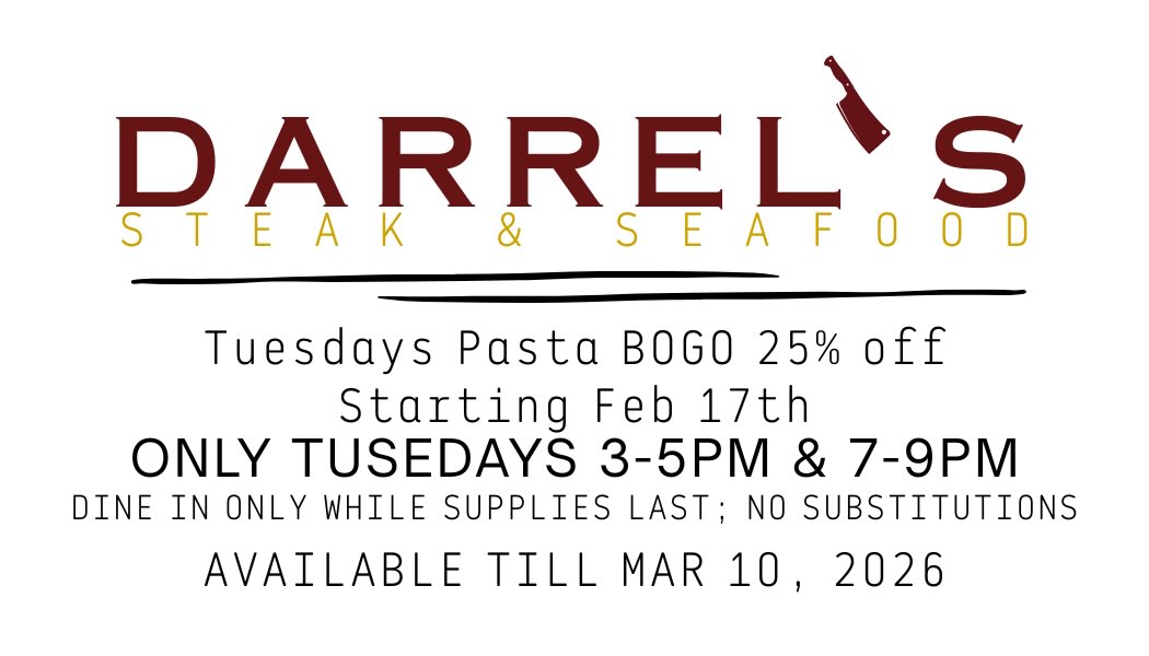 Don’t forget our pasta deal kicks off today!!