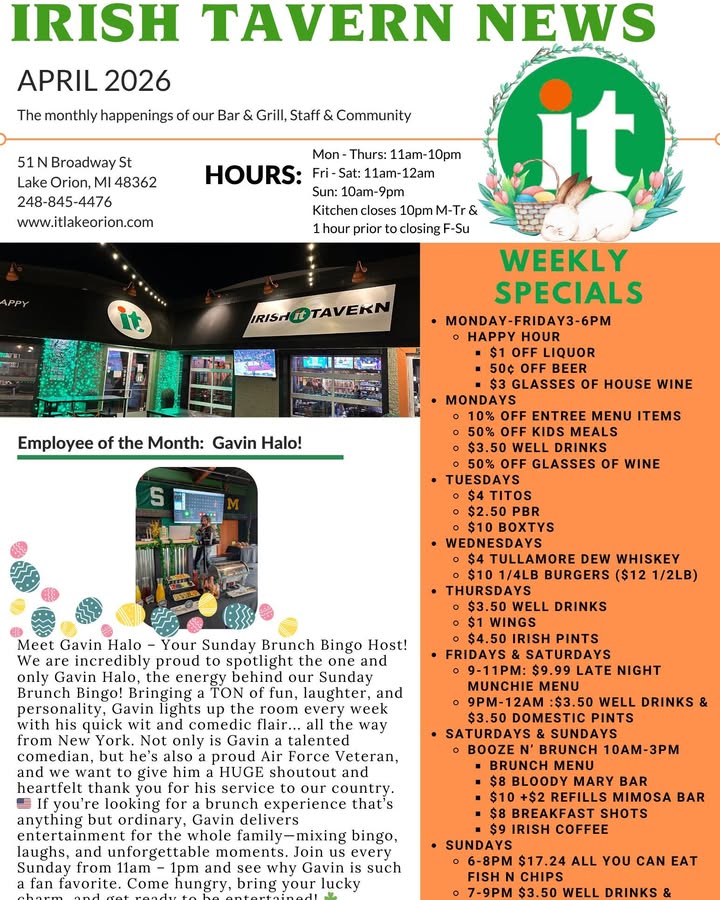 Photos from Irish Tavern Lake Orion