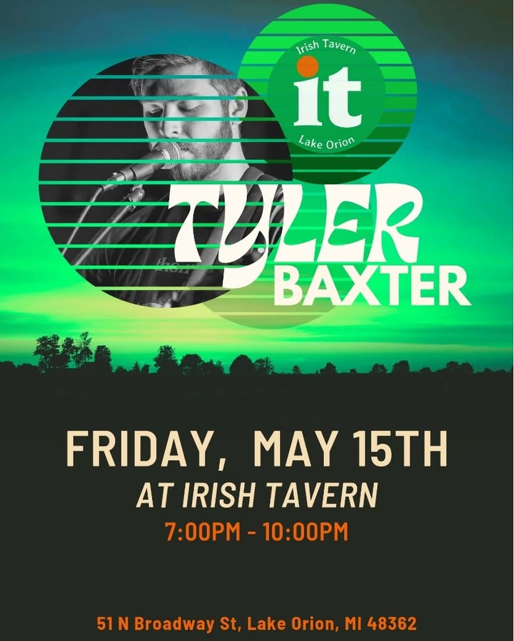 Join us this evening for a special #LIVEMUSIC performance with @Tyler Max Baxter 7-10PM